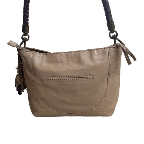 The Sak Women's Indio Leather Mocha Sparkle One Hobo Shoulder Bag Sz M - Picture 6 of 12